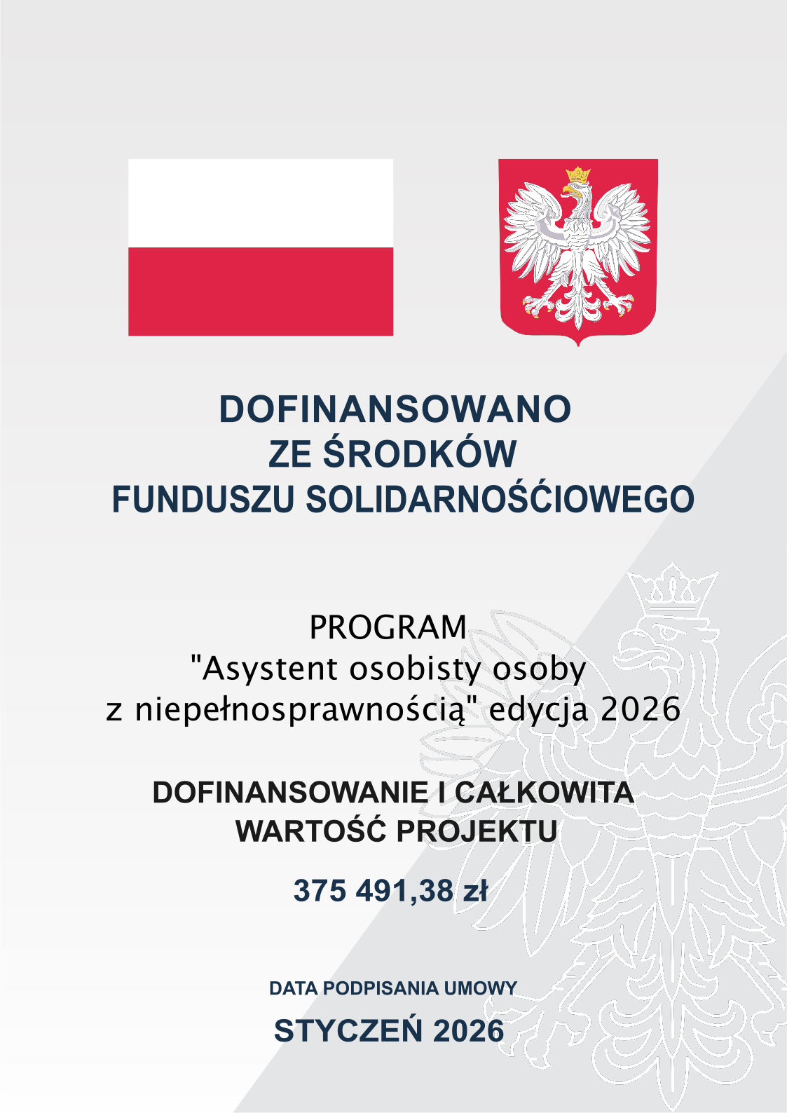 Program Asystent Osobisty Osoby z  Niepełnosprawnością” dla Jednostek Samorządu Terytorialnego - edycja 2026.