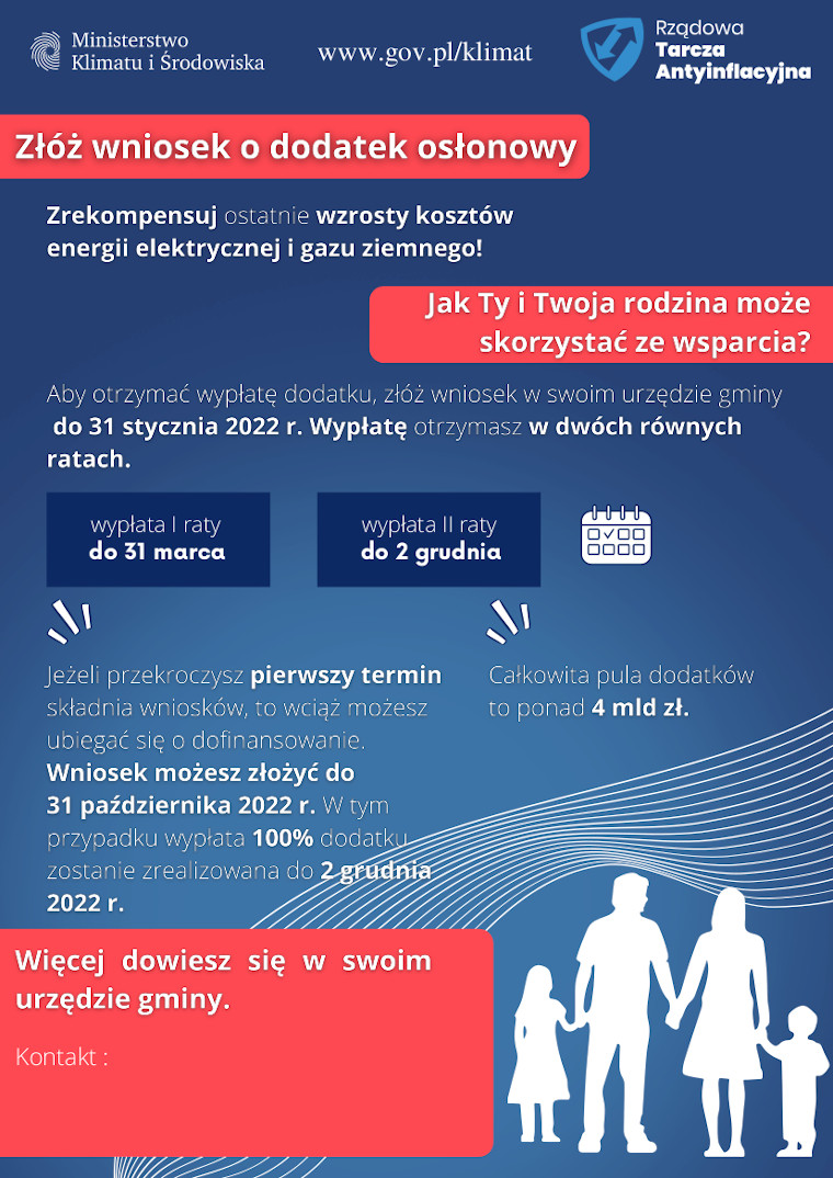 Dodatek osłonowy w Gminie Jeżowe