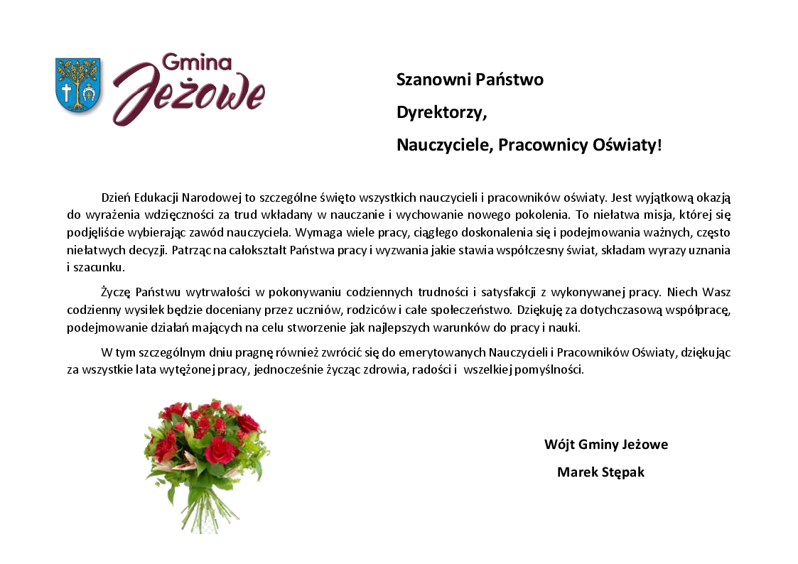 Dzień Edukacji Narodowej - życzenia