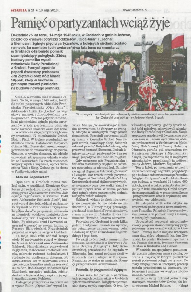 groble pomnik sztafeta
