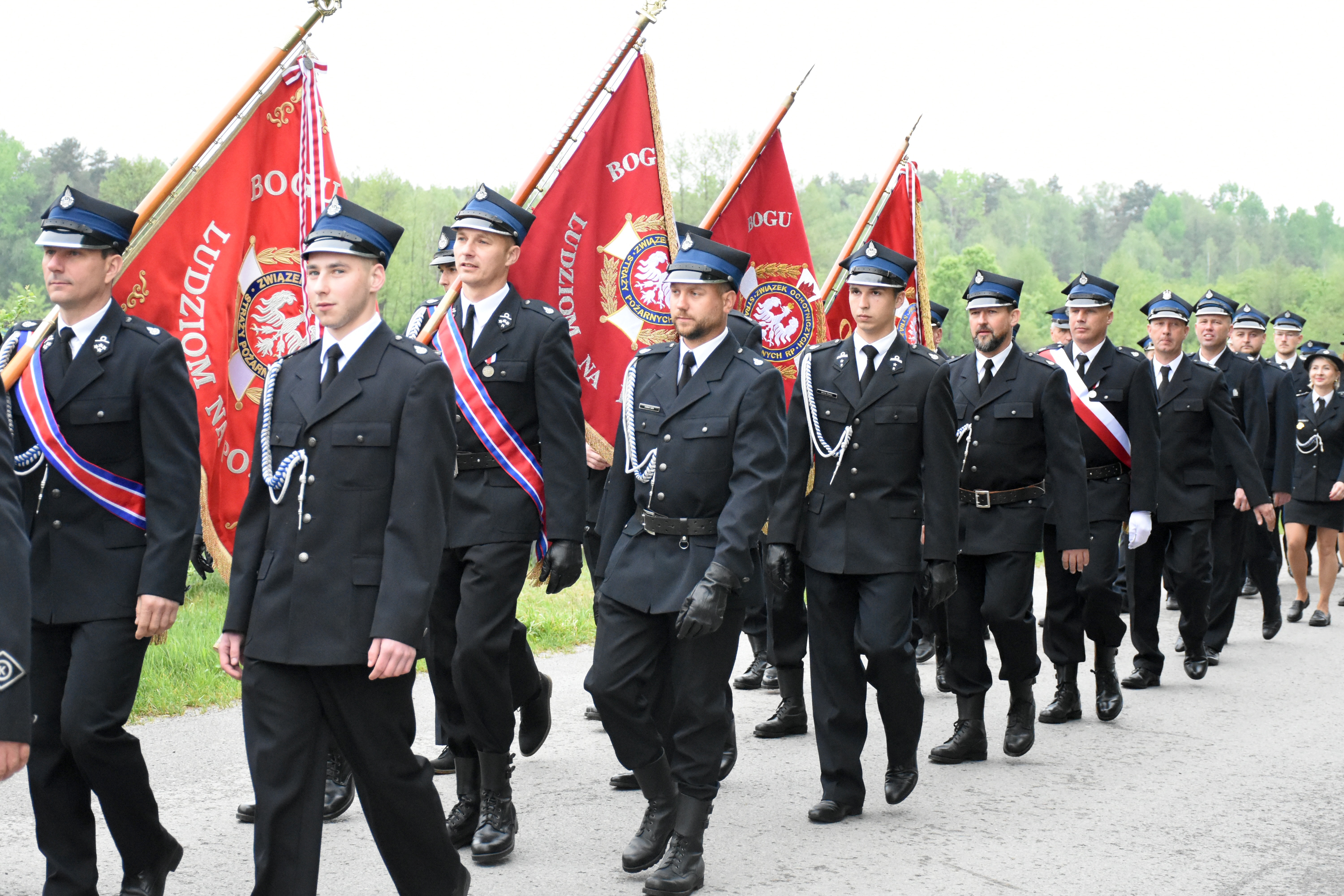Przedstawiciele Gminy Jeżowe na obchodach Dnia Strażaka w Jarocinie