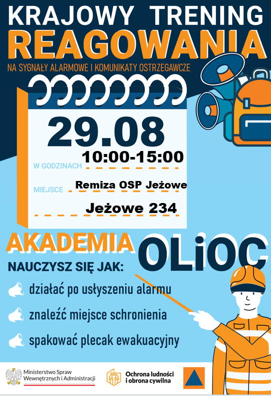 Krajowy Trening Reagowania – Punkt Akademii Ochrony Ludności i Obrony Cywilnej w Gminie Jeżowe