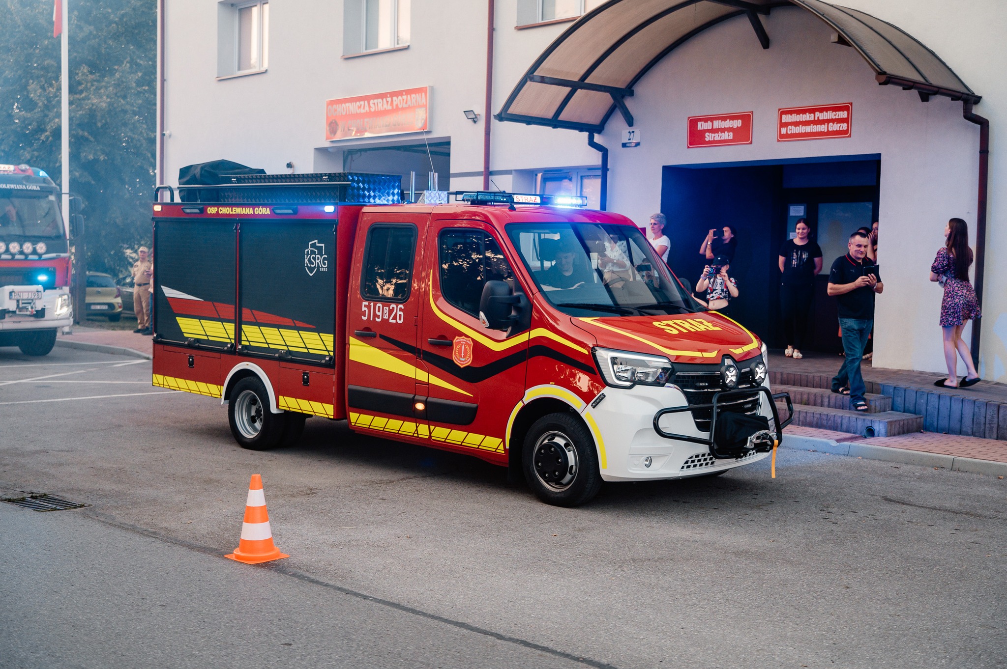 Powitanie nowego samochodu ratowniczo-gaśniczego