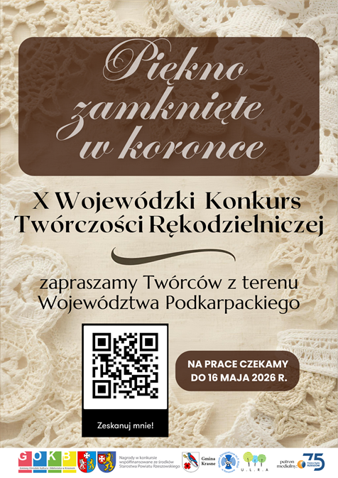 Wojewódzki Konkurs Koronczarski w Krasnem. Jubileuszowa edycja „Piękno zamknięte w koronce”