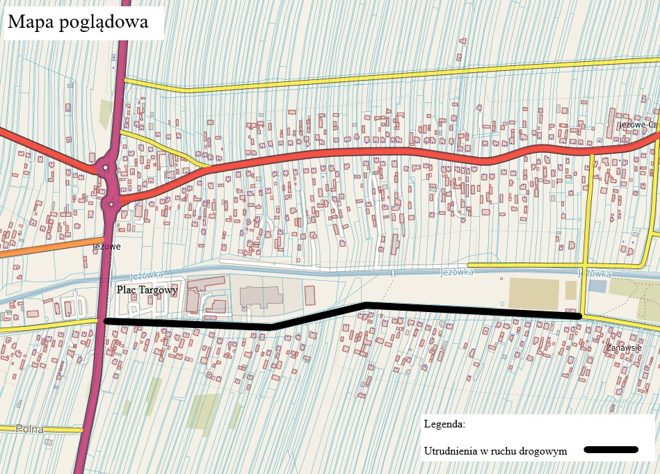 Utrudnienia w ruchu drogowym