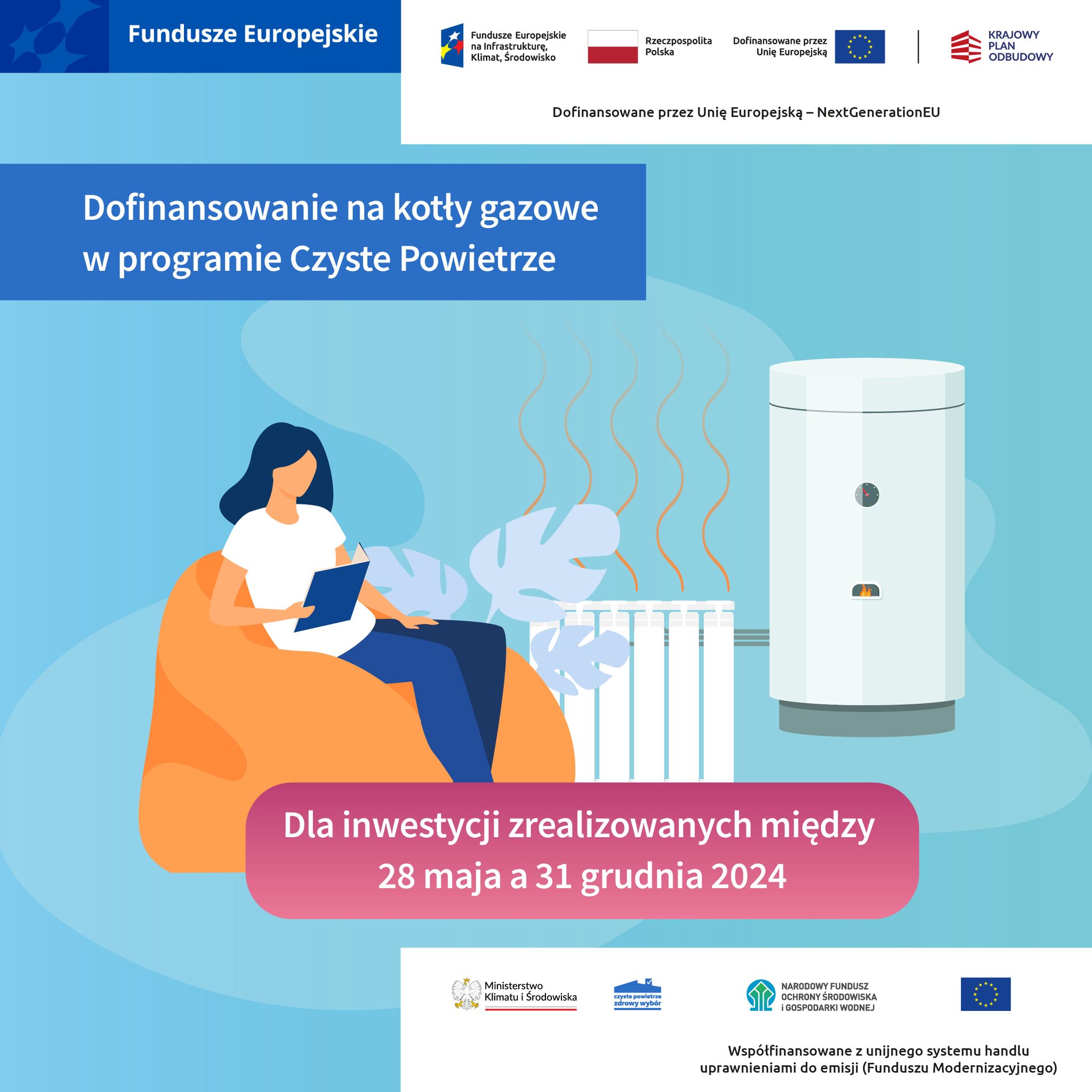 Ważna data wpływu. Ruszył nabór na dotacje do kotłów gazowych w programie Czyste Powietrze