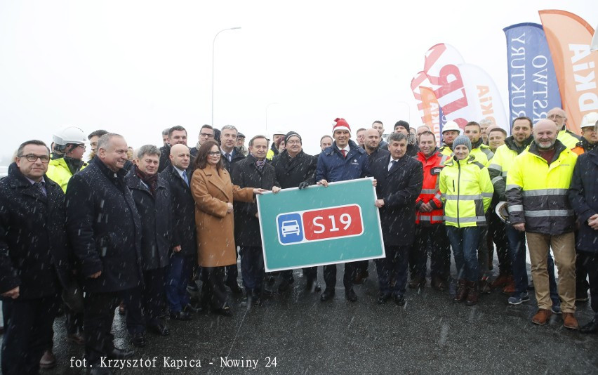 Otwarcie drogi ekspresowej S-19 na terenie Gminy Jeżowe