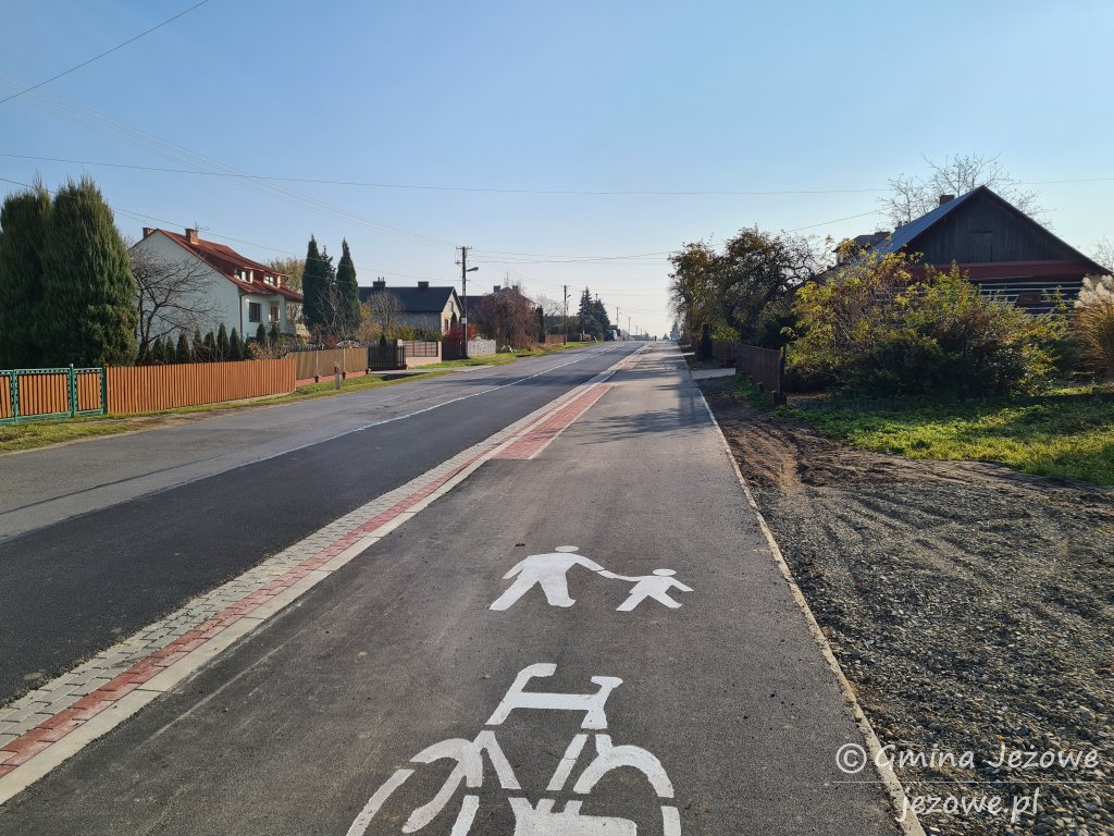Odbiór ścieżki pieszo - rowerowej w Jacie 