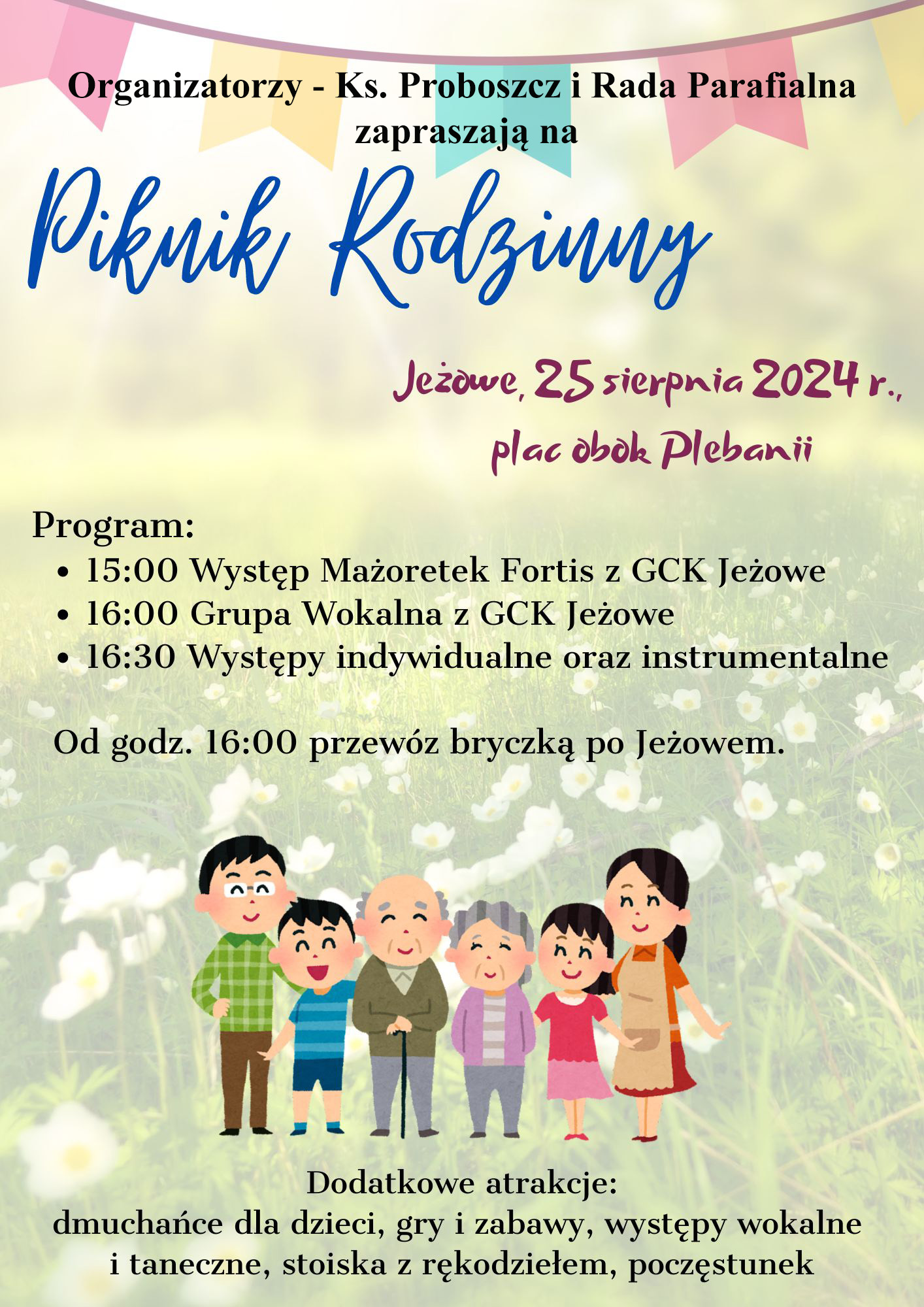 𝟐𝟓 𝐬𝐢𝐞𝐫𝐩𝐧𝐢𝐚 𝟐𝟎𝟐𝟒 𝐫. - Piknik Rodzinny w Jeżowem!