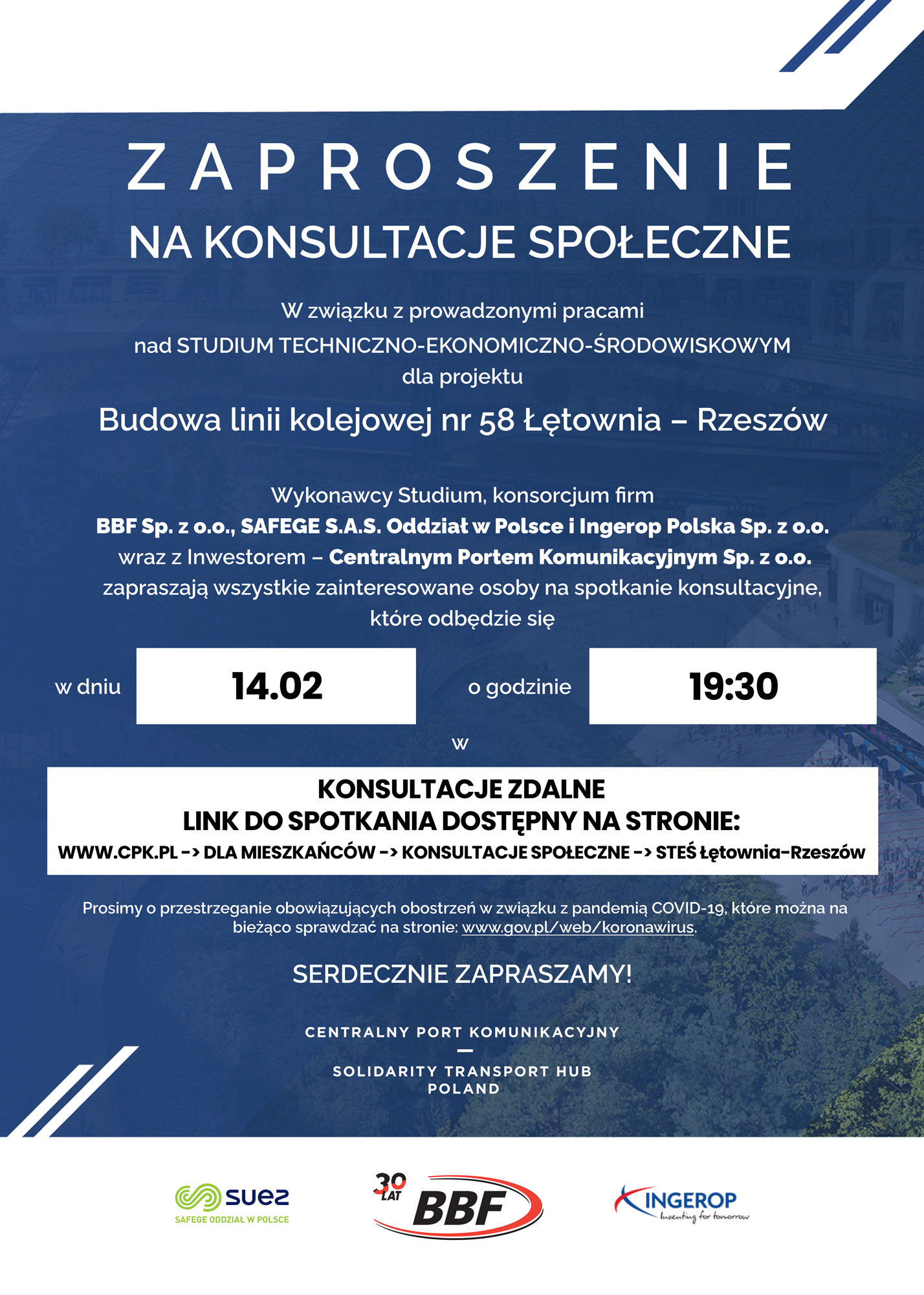 Zaproszenie na konsultacje społeczne