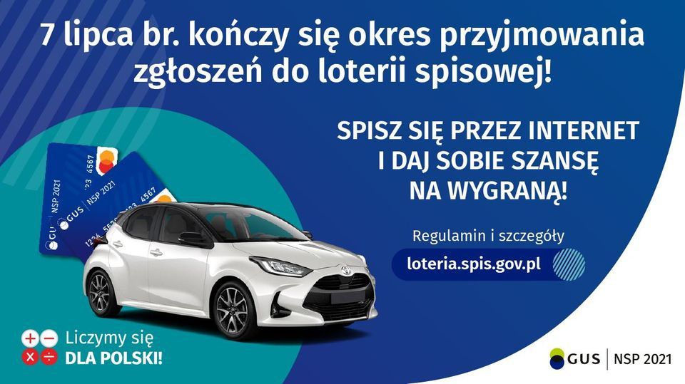 NSP 2021 - ostatnia szansa na udział w loterii spisowej
