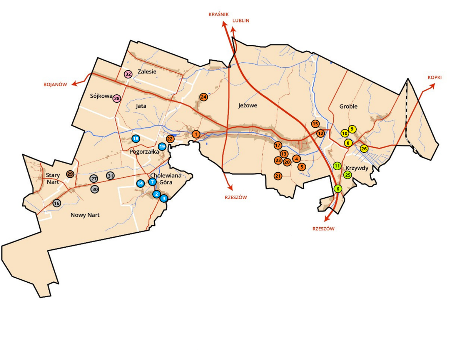 Poprawa infrastruktury drogowej na terenie Gminy Jeżowe
