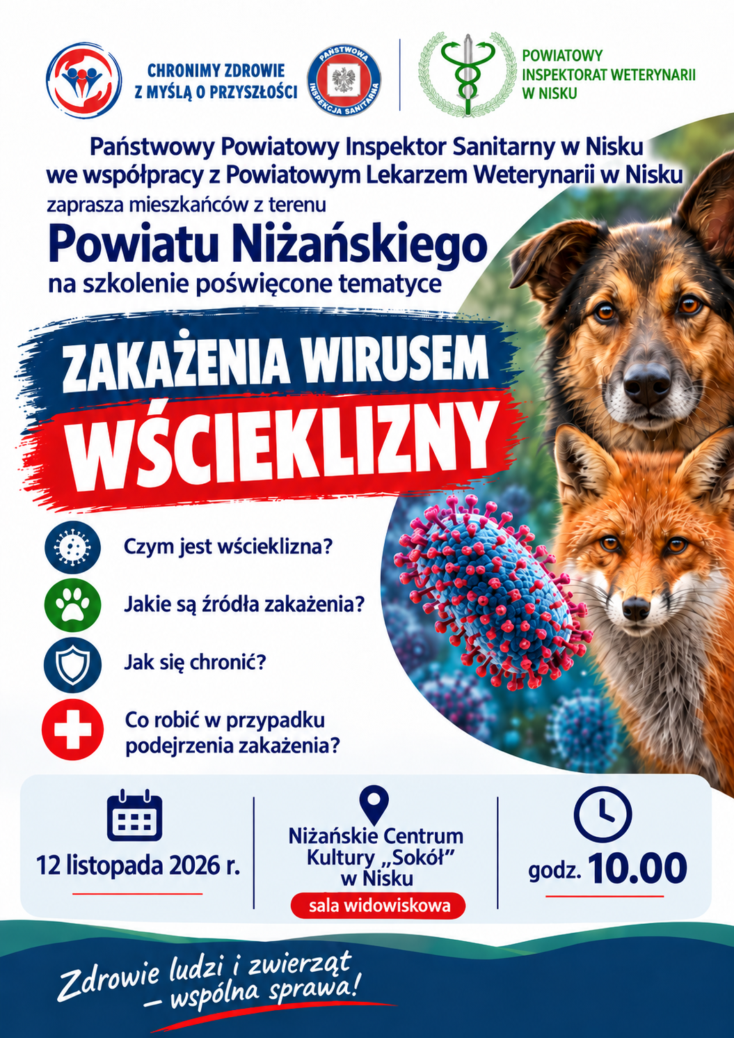Szkolenie dotyczące zakażenia wirusem wścieklizny