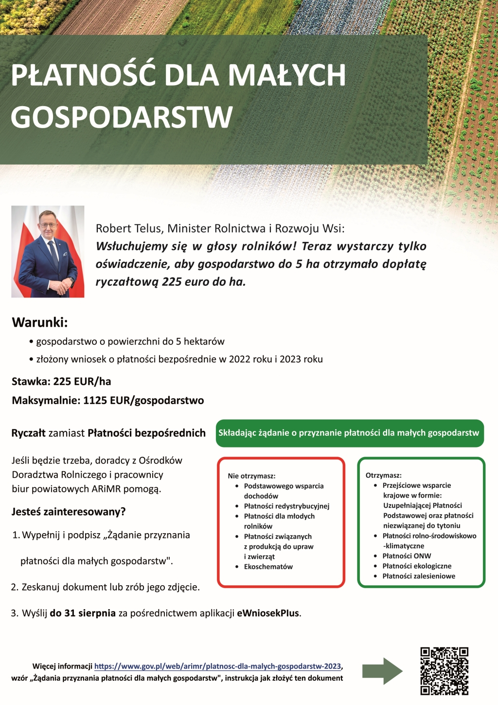 PŁATNOŚCI DLA MAŁYCH GOSPODARSTW
