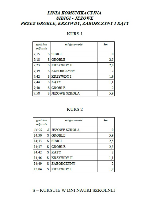 Dowóz do szkół – nowa linia komunikacyjna uruchomiona.