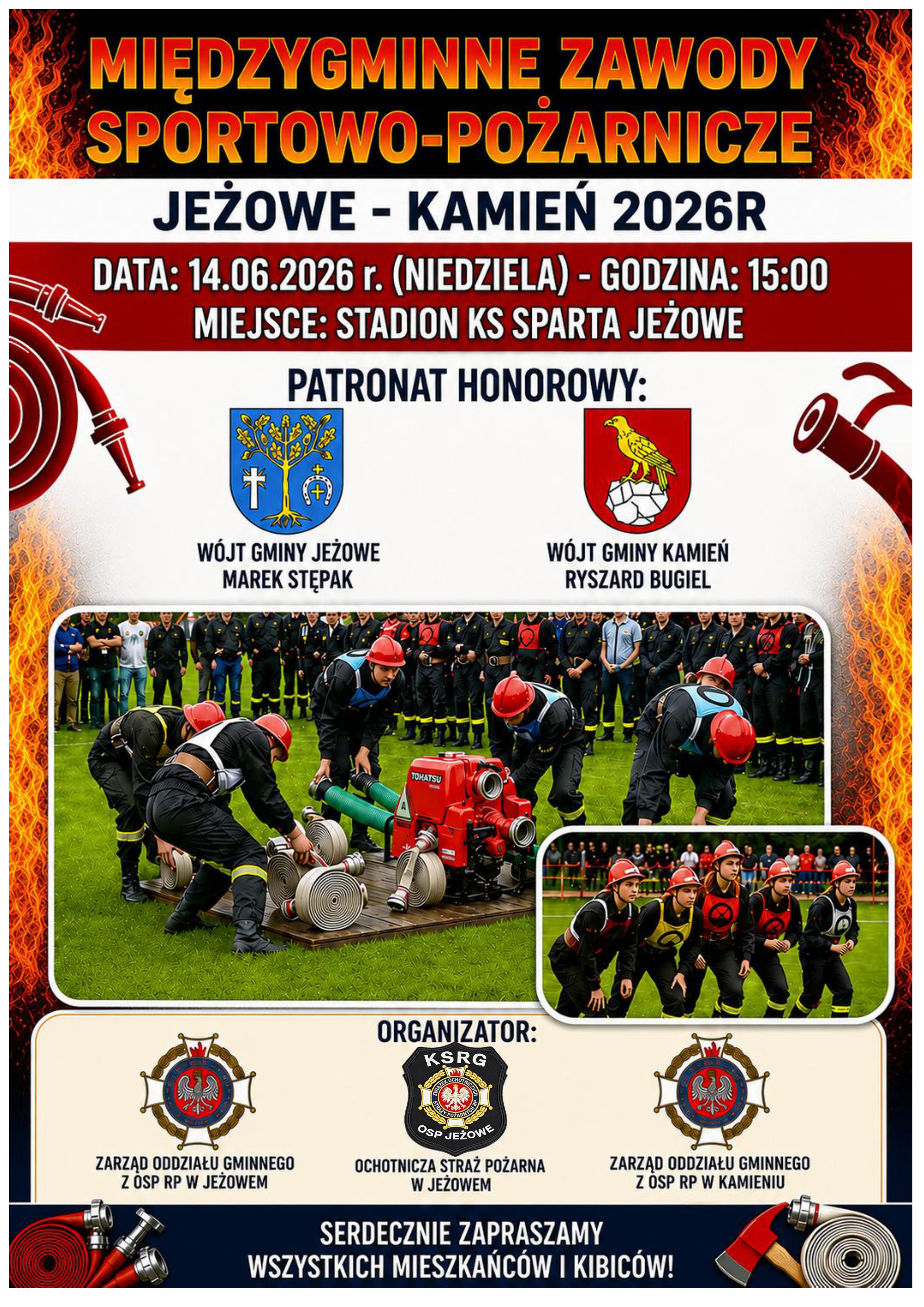 Międzygminne Zawody Sportowo-Pożarnicze Jeżowe – Kamień 2026
